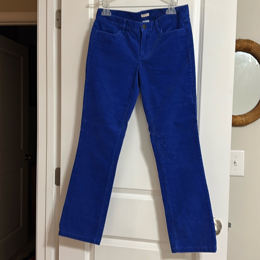 J Crew Women’s 28S blue corduroy pants/jeans -
